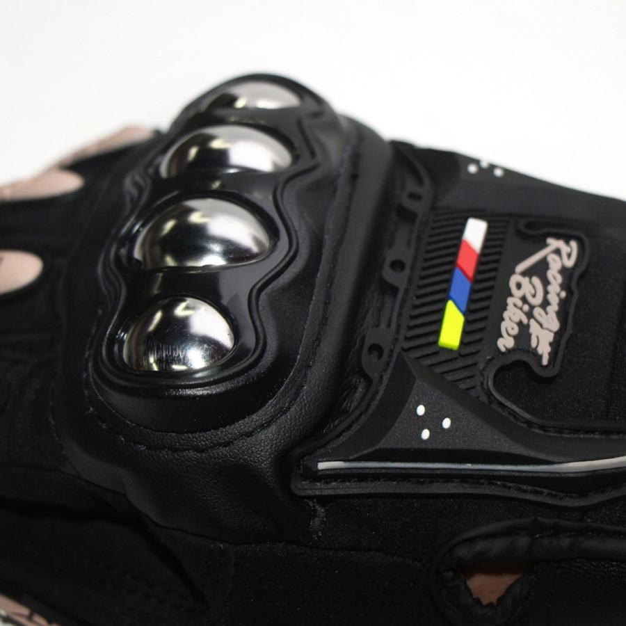 TR-BGL001-RD バイク用グローブ スマホ操作対応 M / L / XL プロテクター ナックルガード グローブ バイク(C) |  | 03