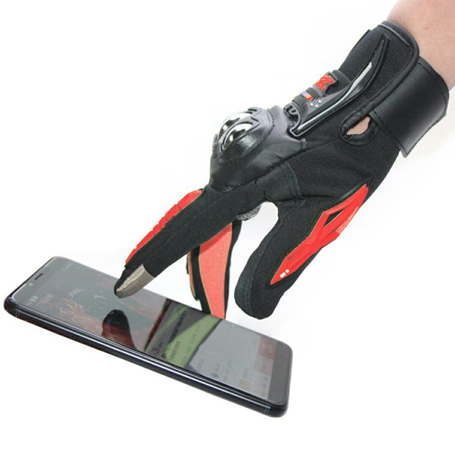 TR-BGL001-RD バイク用グローブ スマホ操作対応 M / L / XL プロテクター ナックルガード グローブ バイク(C) |  | 04