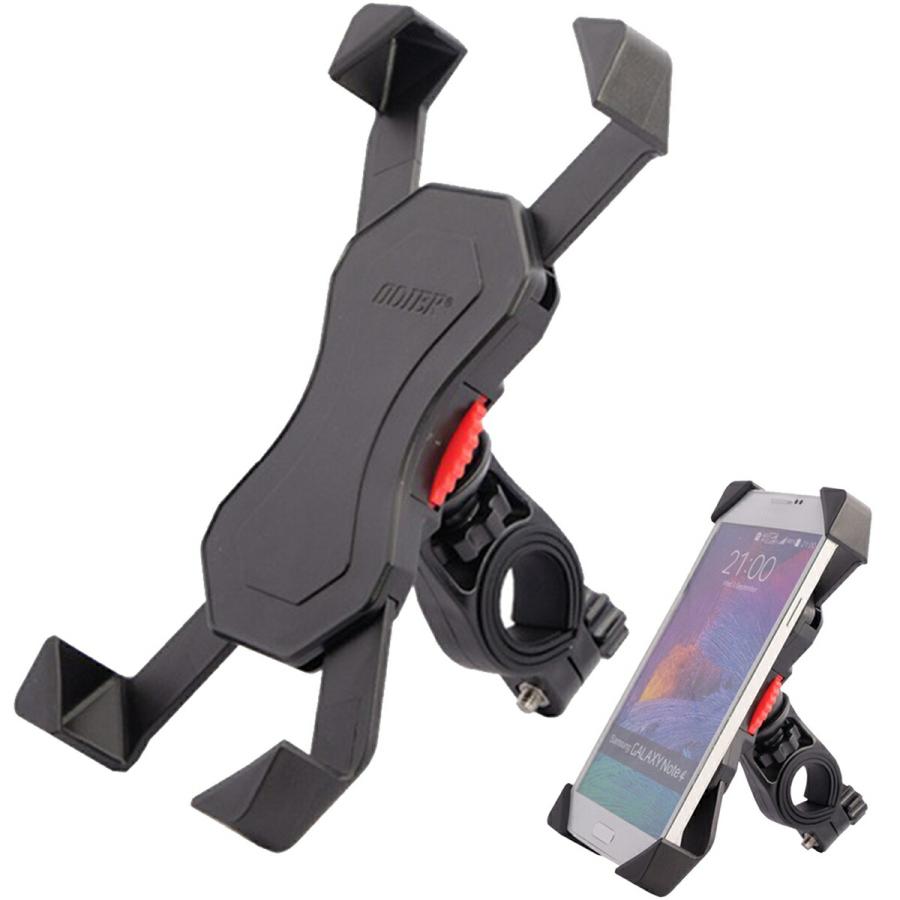 TR-BH001-BK バイク & 自転車用 スマホホルダー ワンタッチ 水平360度回転 ステム スマホ ハンドル 固定 取り付け(05) | 