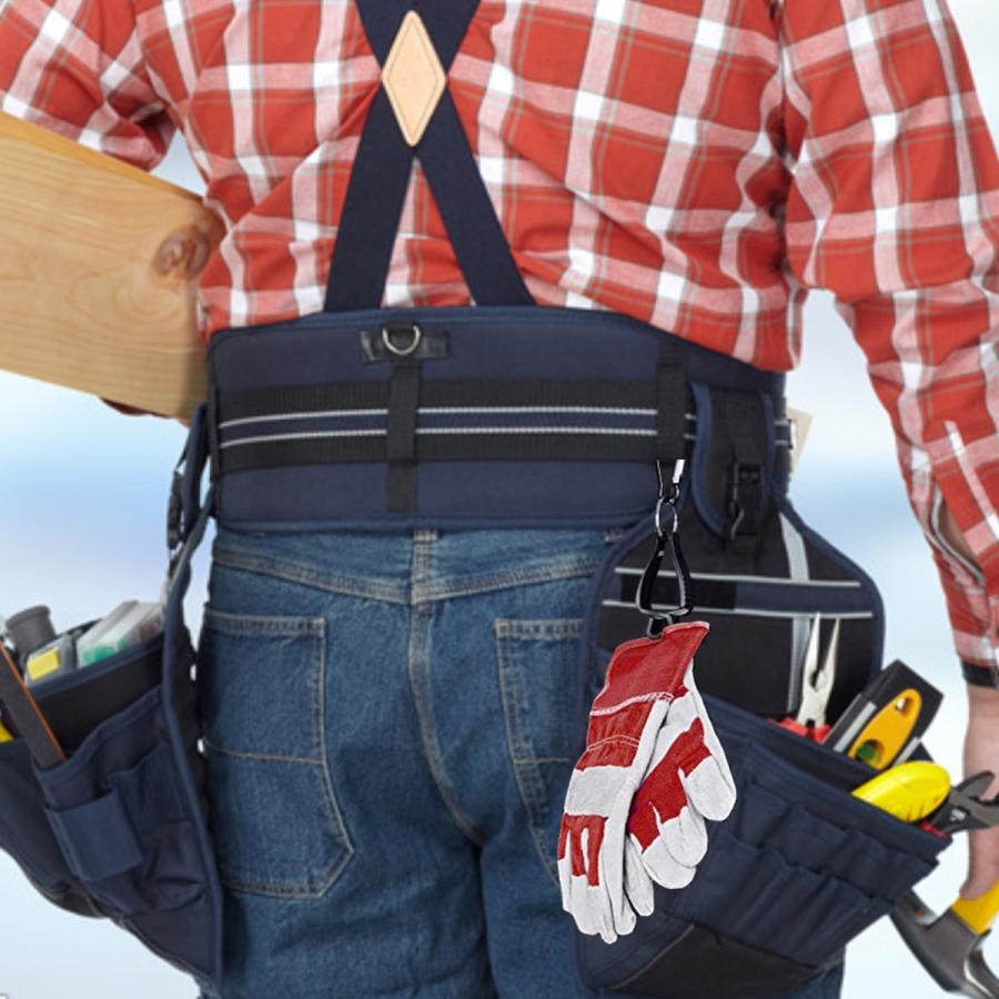 TR-KH001-BK カラビナ グローブホルダー グローブ キャップ 軍手 手袋 タオル クリップ ホルダー 現場 アウトドア (C) |  | 02