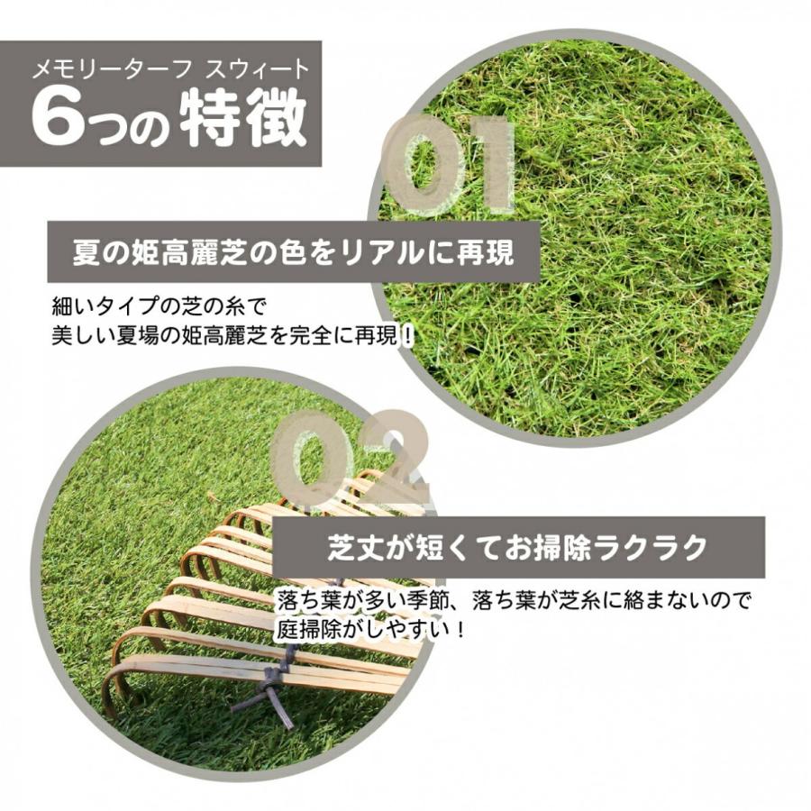 メモリーターフ MTS20-0110 メモリーターフスウィート 巾1m×長さ10m 1ロール 人工芝 ガーデニング ベランダ (M) | unionbiz | 03