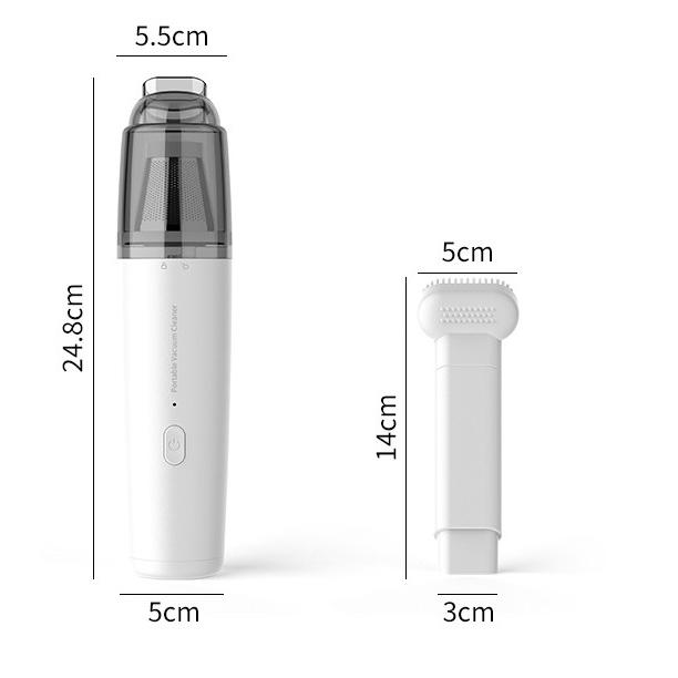 TR-JHC 充電式 ハンディークリーナー コードレス ダストカップ 脱着式 室内 車内 デスク 軽量 コンパクト USB 掃除 (06) |  | 01