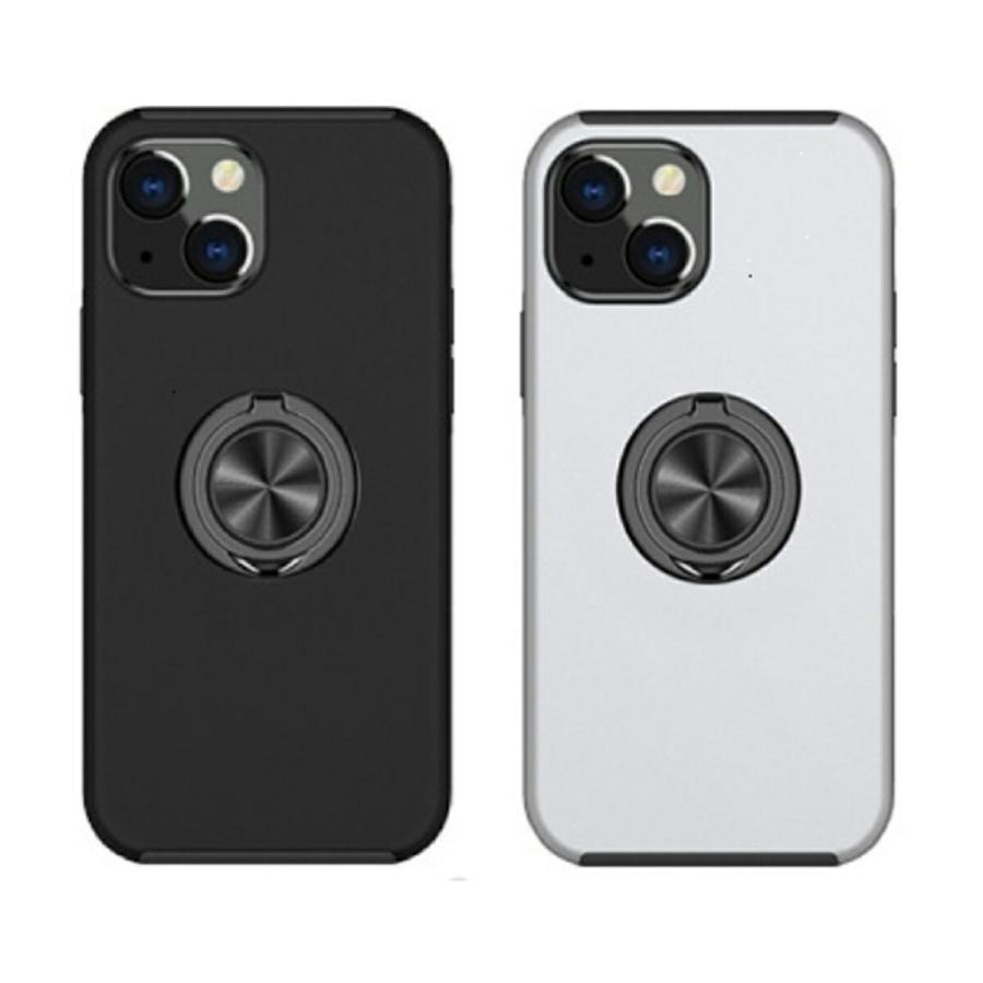 TR-CAS007 iPhone 14 Pro 360度回転 リング付き スタンド スマホカバー アイフォン フィンガーリング (C) | 