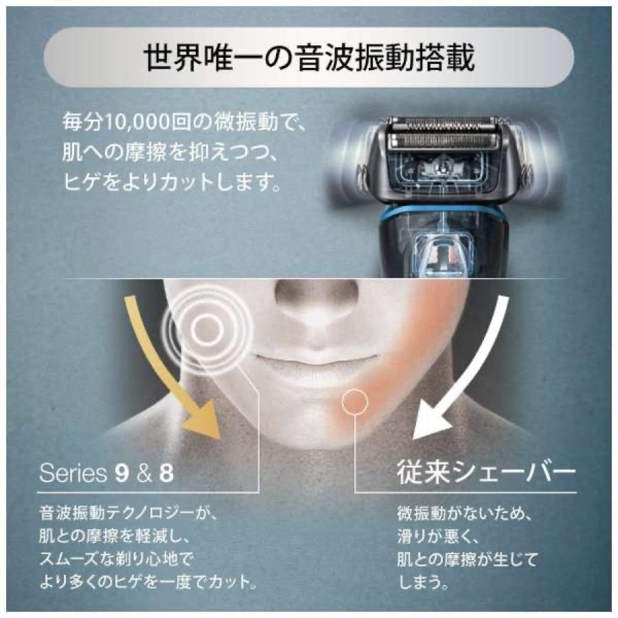 BRAUN 8325s-v シリーズ8 メンズ電気シェーバー 4カットシステム 3枚刃 往復式　防水 Series 8 ブラウン (06) |  | 02