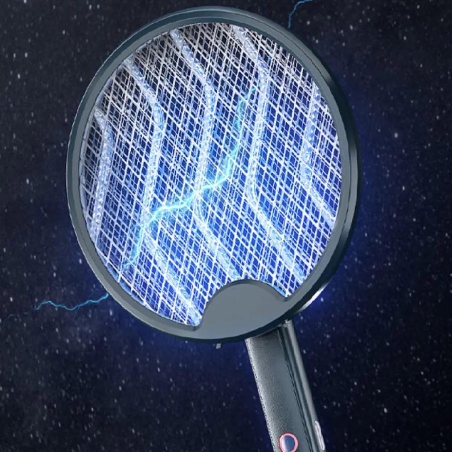 TR-JSR001 折りたたみ式電撃殺虫ラケット USB充電タイプ モード2段階 殺虫 折りたたみ 軽量 壁掛け 庭 ベランダ (08) |  | 02