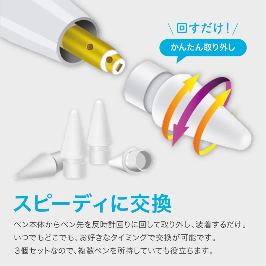 ApplePencil 交換用 互換 ペン先 3個セット アップルペンシル ペン 交換 iPad ペン TR-APN001 (1C) |  | 05