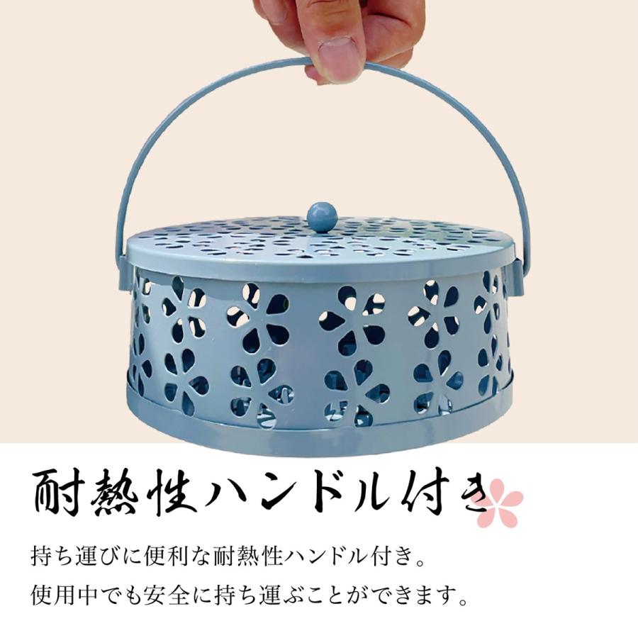 TR-KSH001 蚊取り線香ケース ハンドル付 庭 畑 キャンプ アウトドア ベランダ テラス バーベキュー かわいい おしゃれ 蚊 屋外 ホルダー ケース ブラック ブルー |  | 05