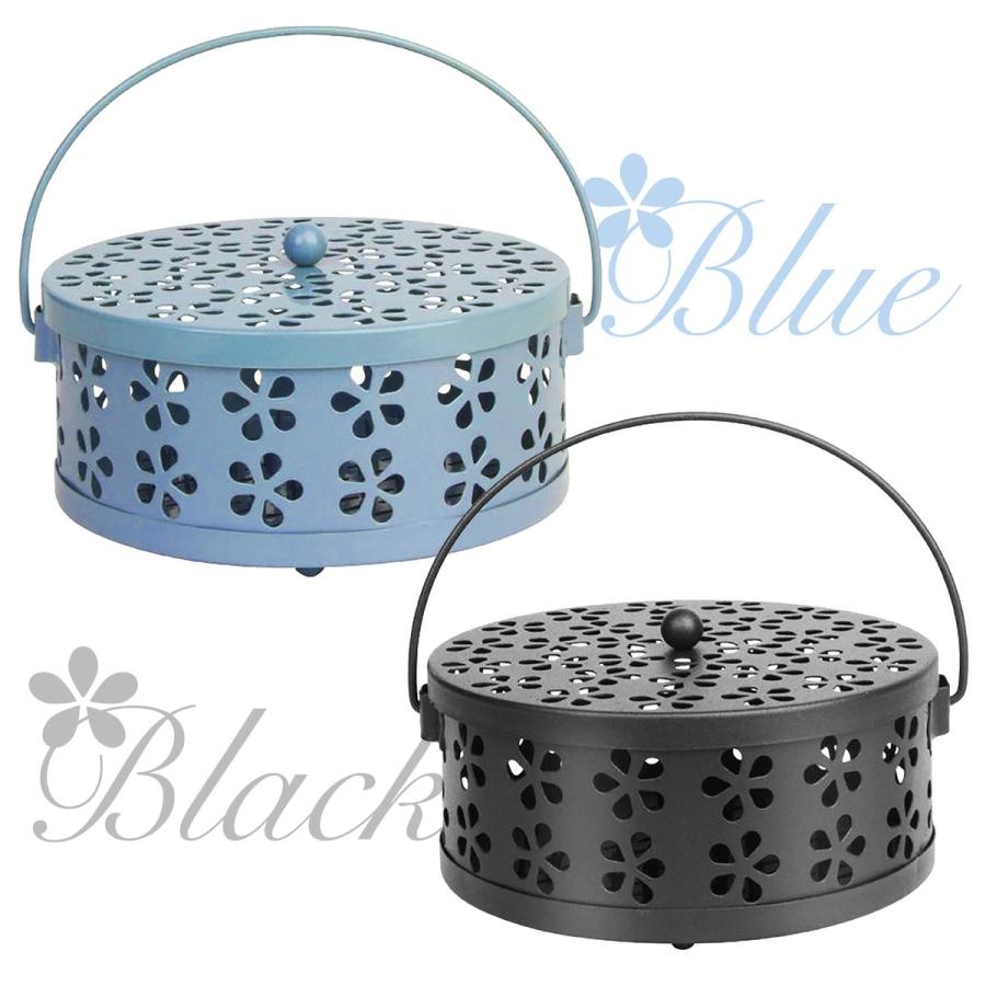 TR-KSH001 蚊取り線香ケース ハンドル付 庭 畑 キャンプ アウトドア ベランダ テラス バーベキュー かわいい おしゃれ 蚊 屋外 ホルダー ケース ブラック ブルー |  | 06