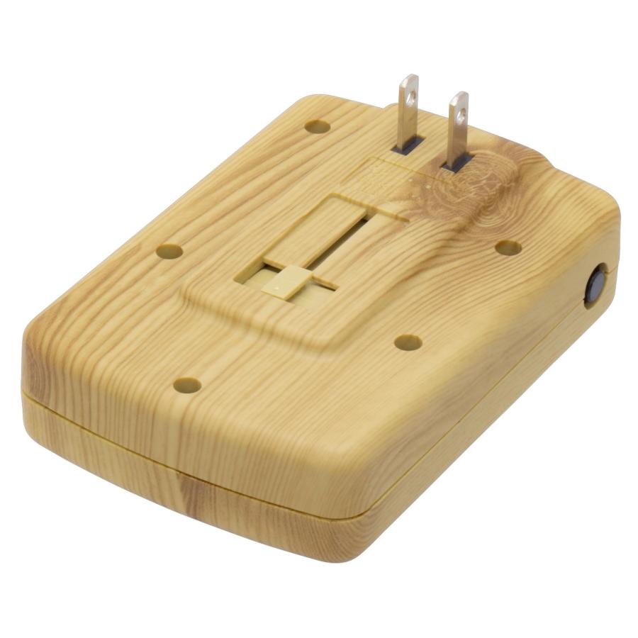 TR-SSK-WS4WD ウォールタップ 節電コンセント 4個口 木目調 スイッチ付 AC 125V 15A 1500W タップ (05) |  | 01