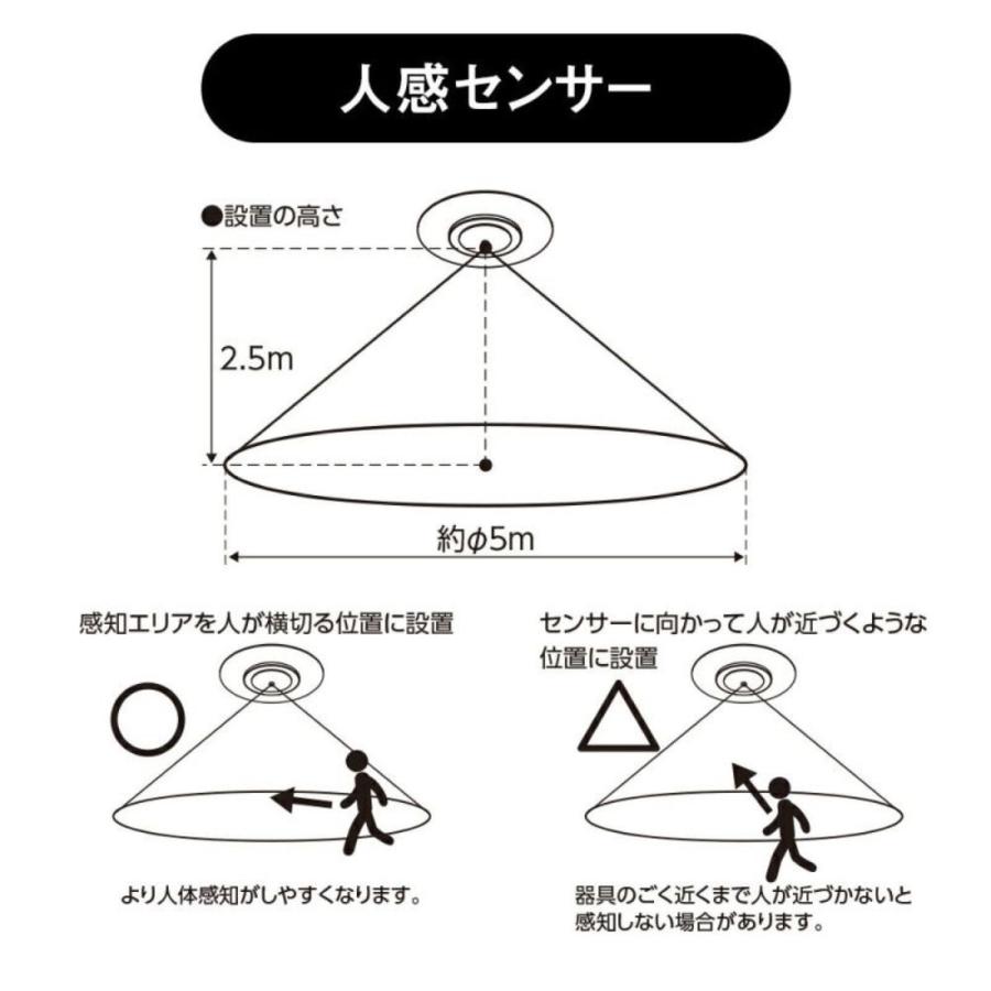 【3個セット】DOSHISHA GSL-Y60NSB 昼白色 ルミナス 人感センサー ライト LED 60W シーリング ドウシシャ (M) | オリオン電気（ドウシシャ） | 05