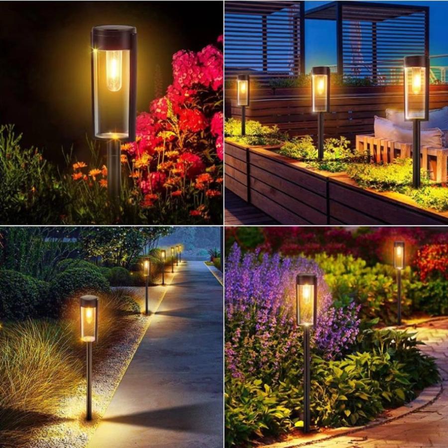 TR-SGL004 フィラメント調 ソーラーガーデンライト 電球色 LED 太陽光 ソーラー 屋内 屋外 玄関 庭 ガーデン おしゃれ (08) |  | 02