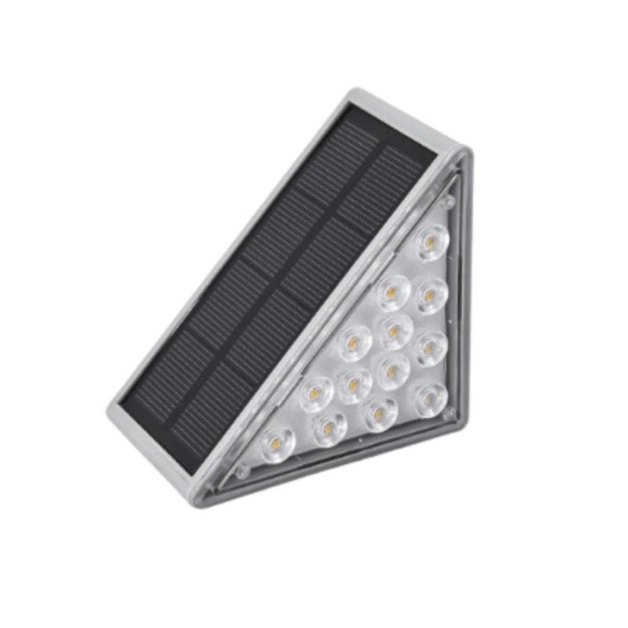 TR-SGL005-W 階段を照らすソーラーライト 2個セット 昼白色 LED 太陽光 ソーラー 屋内 屋外 階段 玄関 庭 ガーデン (06) | 