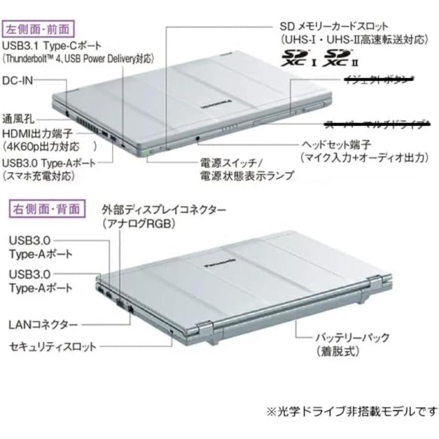 Panasonic Let’s note CF-LV1UFLVS 64bit Corei5 16GB 256GB ノートパソコン (08) | Let’s note | 06