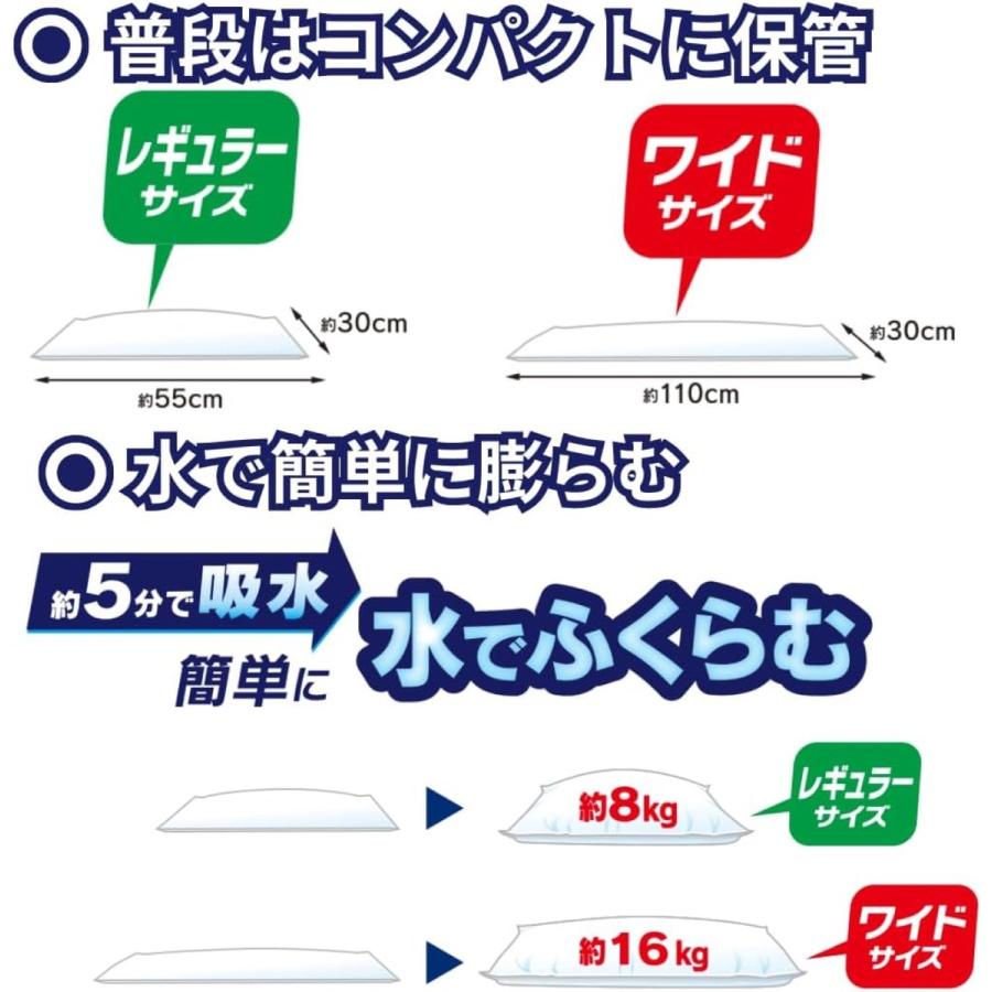 北川工業 吸水式 簡易土のう ワイドサイズ 災害 台風 防災 防災グッズ ワイド 日本製 KPDW-30110 (2C) |  | 02