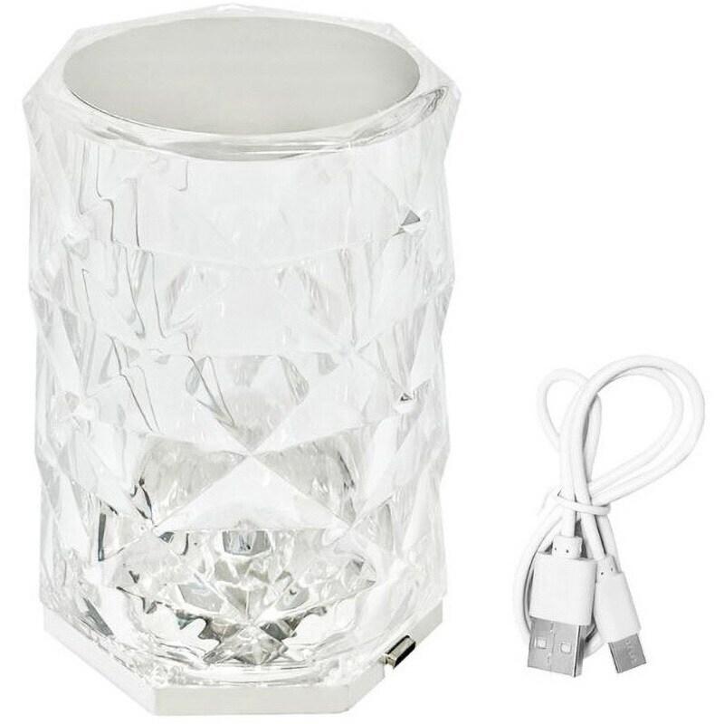 TR-KTR001 クリスタル調 テーブルランタン 充電式 点灯3色 インテリア タッチ式 卓上ライト ライト ランプ コードレス (06) | 