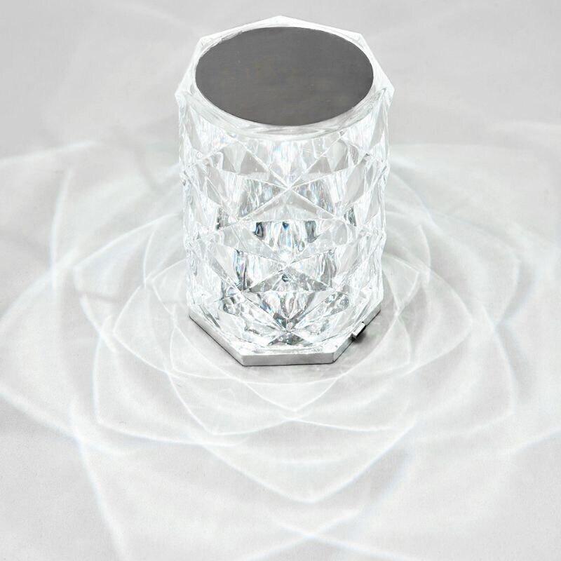 TR-KTR001 クリスタル調 テーブルランタン 充電式 点灯3色 インテリア タッチ式 卓上ライト ライト ランプ コードレス (06) |  | 01