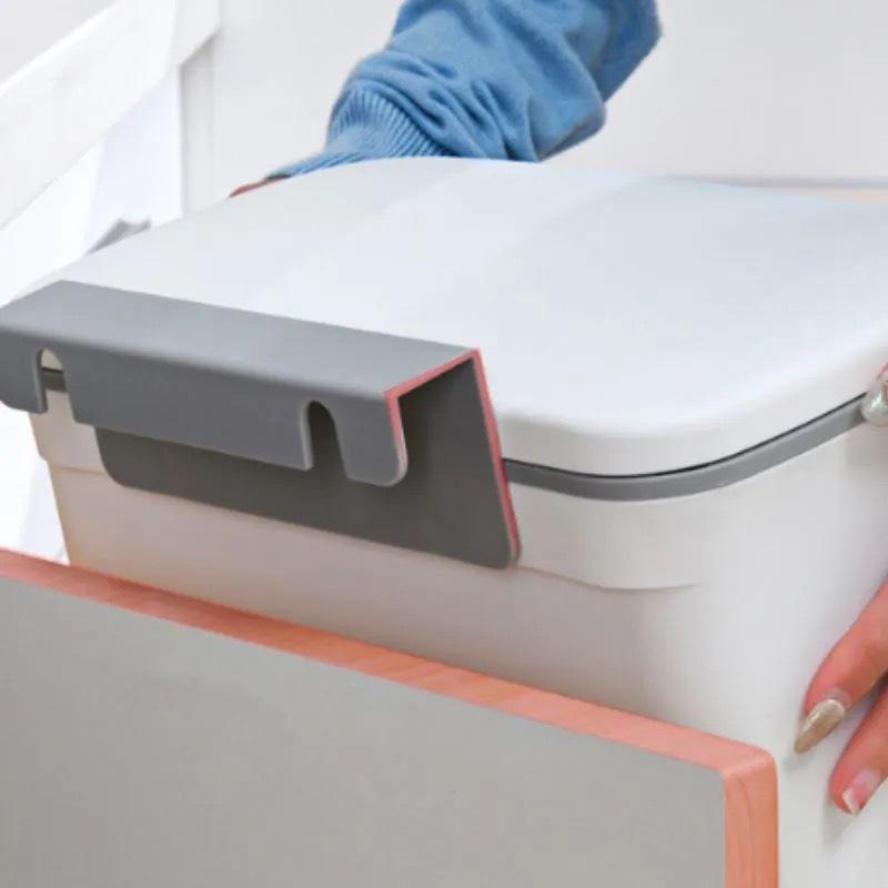 TR-SGF001 シンク扉にかけるゴミ箱 7L フタ付き 大容量 壁掛け 粘着シート ごみ箱 生ごみ ダストボックス キッチン 台所 (08) |  | 01