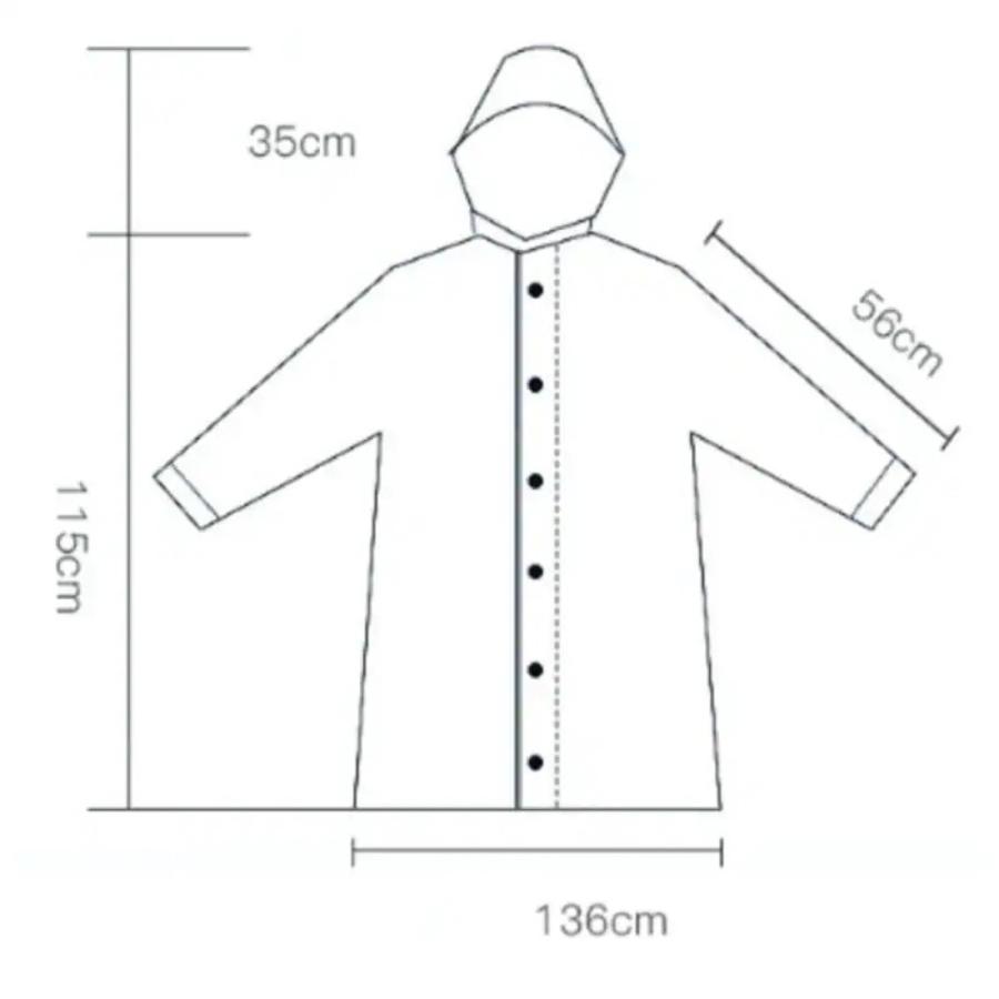TR-RCF001 カラーレインコート フード付き サイズフリー ロング レインコート カッパ 雨衣 雨 梅雨 軽量 レディース メンズ (3C) |  | 05