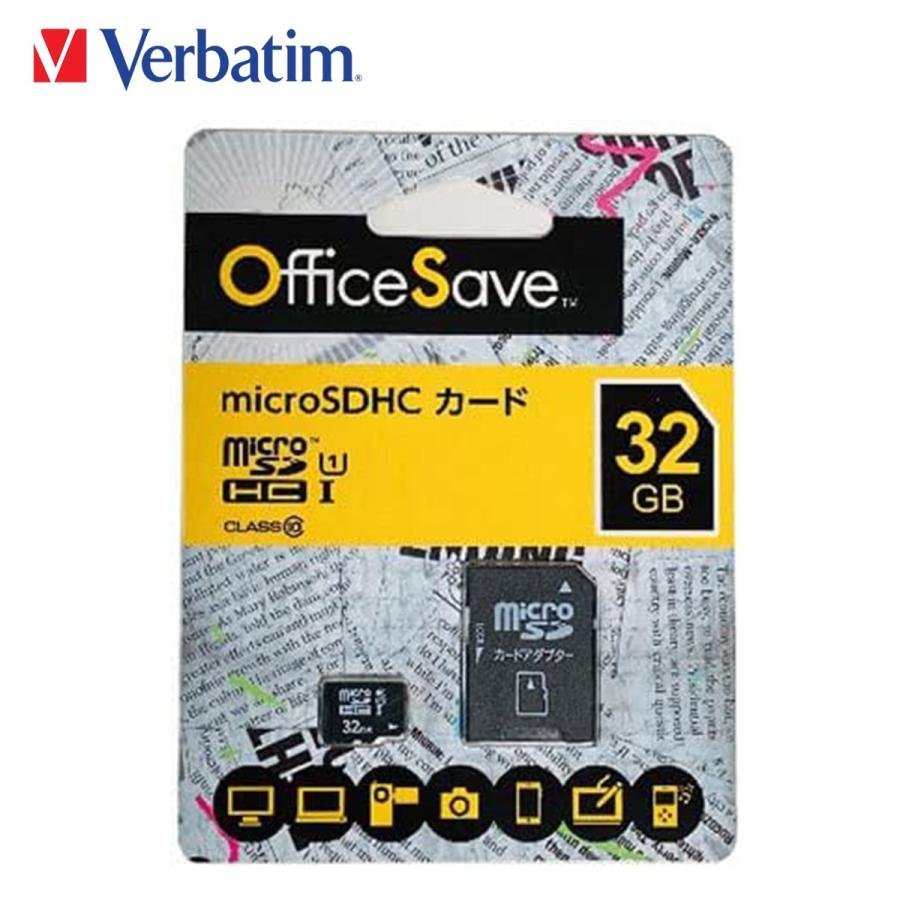 Verbatim micro SDHCカード 32GB UHS-I SDカード   メモリーカード OSMSD32G バーベイタム (1C) | Verbatim
