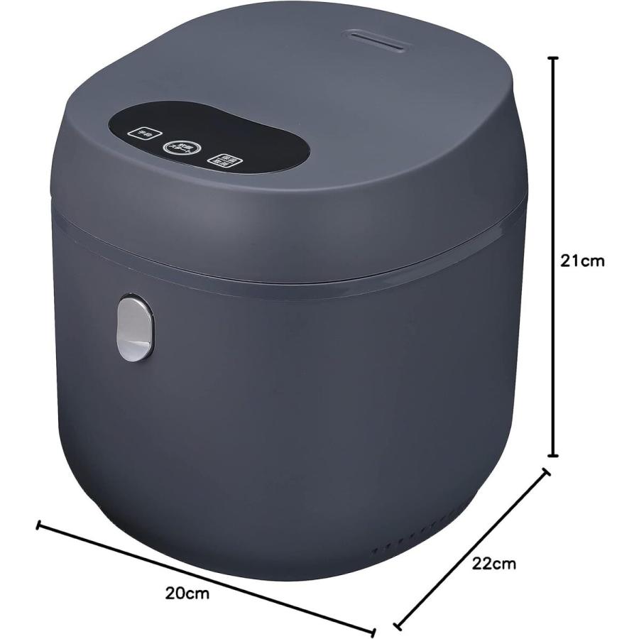 CCP BJ-R94-GY マイコン式3合 炊飯ジャー 炊飯器 タッチパネル 予約炊飯 保温 内ふた洗浄可能 コンパクト シーシーピー (M) | CCP | 05