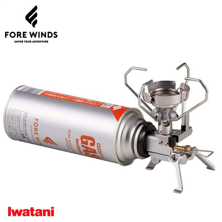FORE WINDS FW-MS01 バーナー ガスボンベ ガス ボンベ コンロ ミニ コンパクト シングルバーナーイワタニ (F) | Iwatani