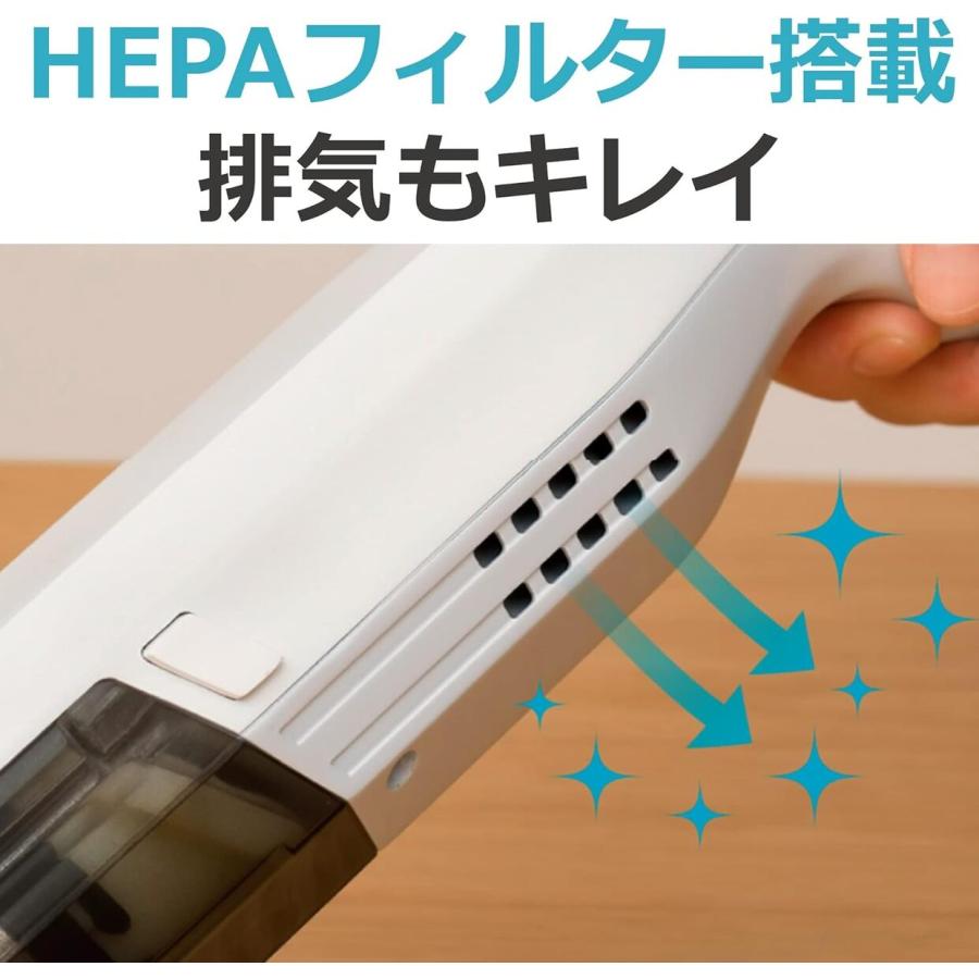 CCP CM-DC95-WH SWEEPLUS コードレス 充電式 スティック ハンディ 吊り下げ 軽量 掃除 掃除機 シーシーピー (M) | CCP | 02