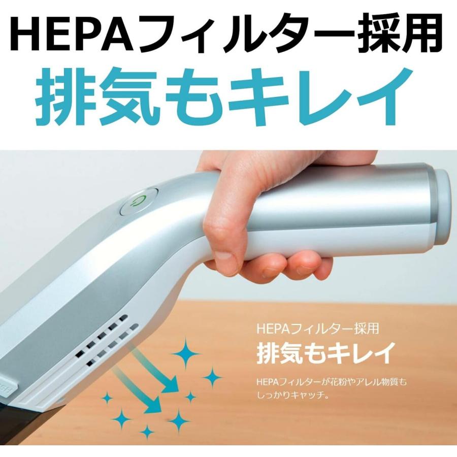 CCP CM-DC96-SV コードレス ハンディクリーナー ストロング 吊り下げ 吸引 軽量 ハンディ 掃除 掃除機 シーシーピー (M) | CCP | 04