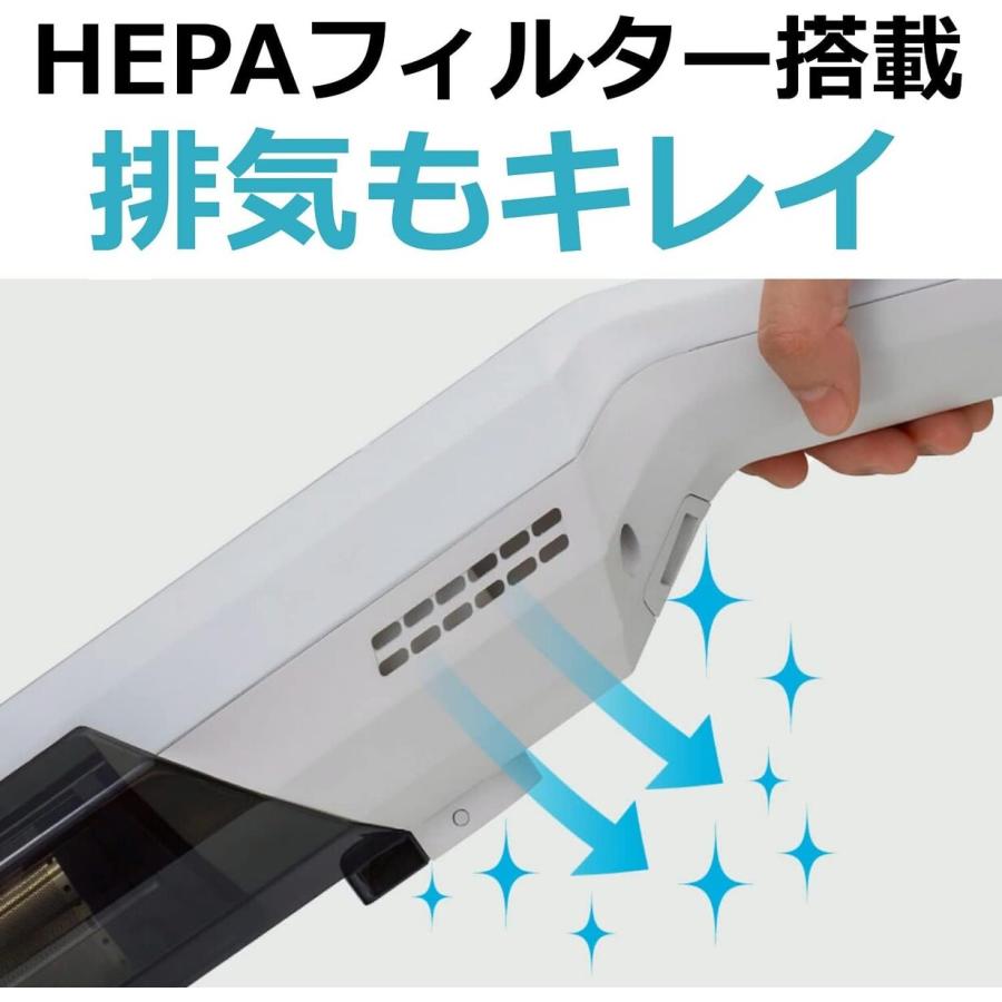 CCP CM-DC99-WH コードレス スリム クリーナー ハンディ ハイパワー 軽量 コンパクト 掃除 掃除機 車内 シーシーピー (M) | CCP | 02