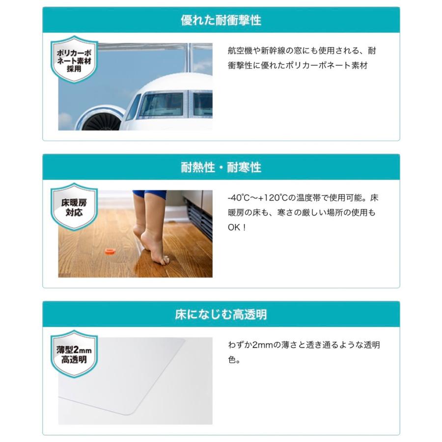 CCP ZC-RM40-M 冷蔵庫 下敷き マット Ｍサイズ 害虫対策 耐熱 耐寒 透明 シーシーピー (M)【北海道・沖縄・離島不可】 | CCP | 03