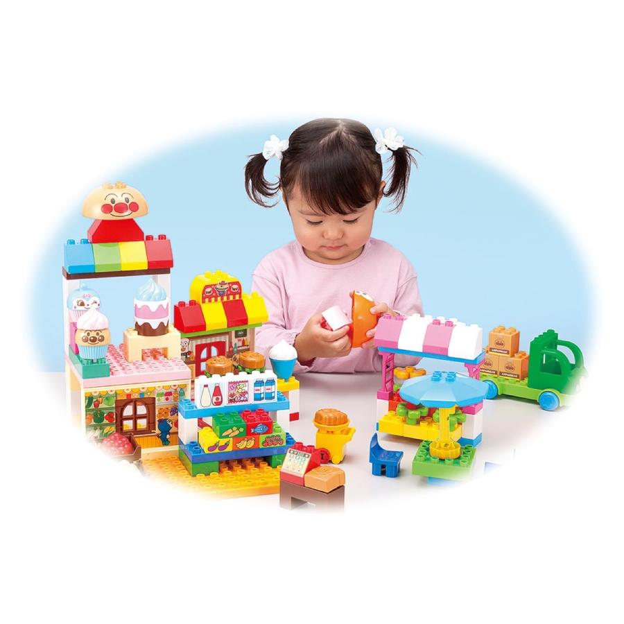 BANDAI アンパンマンとみんなのおみせ たっぷりブロックDX クリスマス 誕生日 プレゼント アンパンマン (R) | BANDAI | 06