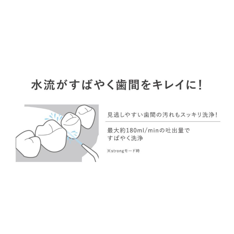dretec FS-101 口腔洗浄器 ポータブル 口腔洗浄機 歯垢 歯茎 歯石 歯磨き 電動 ジェットウォッシャー ドリテック (06) | ドリテック | 01