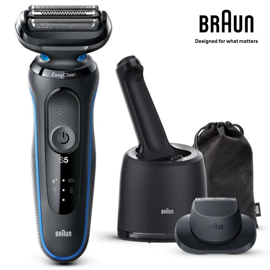 BRAUN 51-B7200CC-V 密着シリーズ5 シェーバー 深剃り クイック アルコール キワぞり 風呂剃り 洗浄 ブラウン (06) | BRAUN