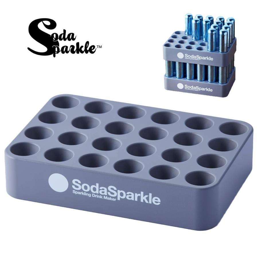 ソーダスパークル MKS-GRG ガスカートリッジスタンド 24本 炭酸水 炭酸 カートリッジ スタンド Soda Sparkle (06) | 