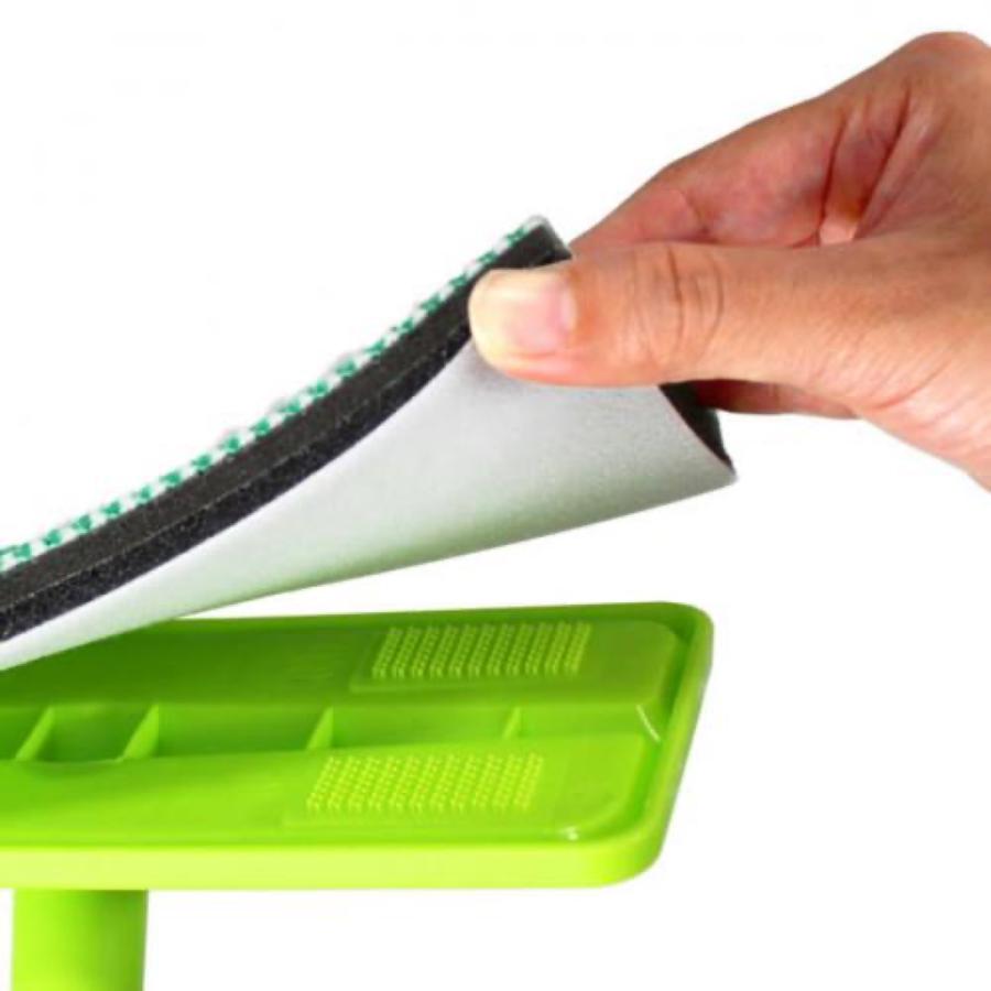 アズマ工業 AZ294 玄関タイルブラシスポンジ F グリーン 伸縮柄 交換式 玄関ブラシ 玄関 タイル 外壁 ベランダ ブラシ azuma (R) | アズマ工業 | 06