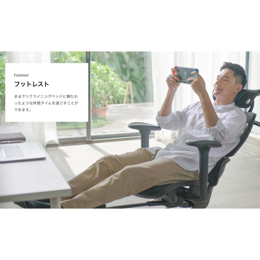 COFO Chair pro フットレスト メッシュ リクライニング アームレスト ワークチェア 椅子 コフォ FCC-100 (H) | COFO | 01