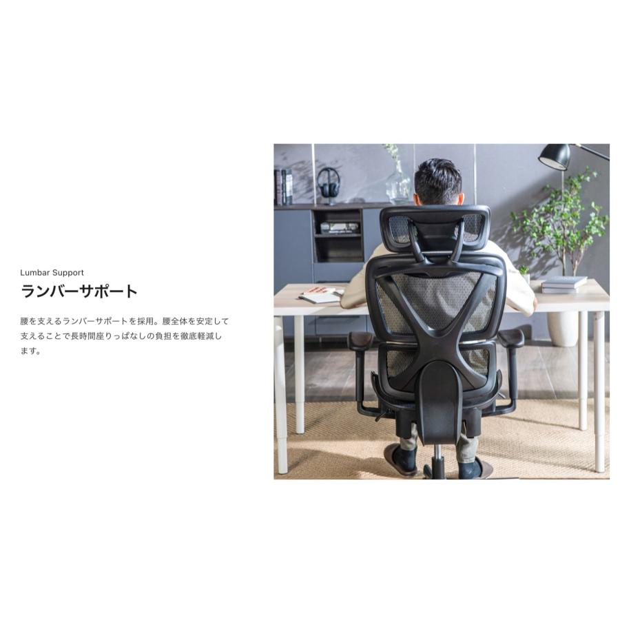 COFO Chair pro フットレスト メッシュ リクライニング アームレスト ワークチェア 椅子 コフォ FCC-100 (H) | COFO | 02