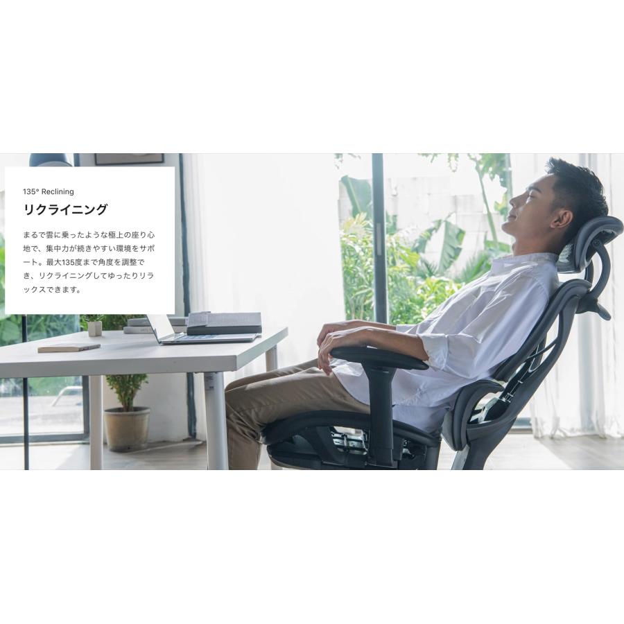 COFO Chair pro フットレスト メッシュ リクライニング アームレスト ワークチェア 椅子 コフォ FCC-100 (H) | COFO | 03