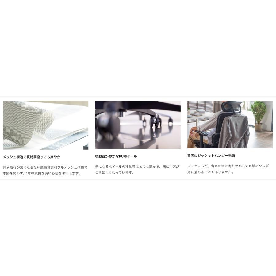 COFO Chair pro フットレスト メッシュ リクライニング アームレスト ワークチェア 椅子 コフォ FCC-100 (H) | COFO | 06