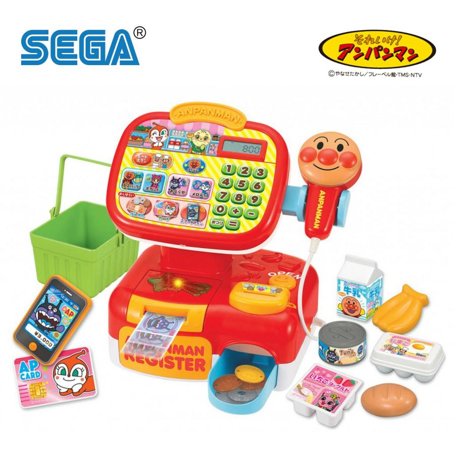 おさつスイスイ！セルフでピピッ♪ アンパンマンレジスターDX 1.5歳以上 おもちゃ ままごと アンパンマン SEGA TOYS セガトイズ (F) | セガトイズ
