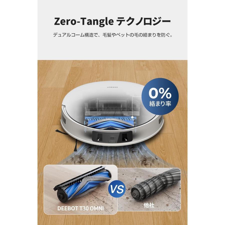 ECOVACS DEEBOT T30 PRO OMNI ロボット掃除機 水拭き 両用 モップ洗浄 自動ゴミ収集 DDX14-12EE エコバックス (17) | ECOVACS | 02