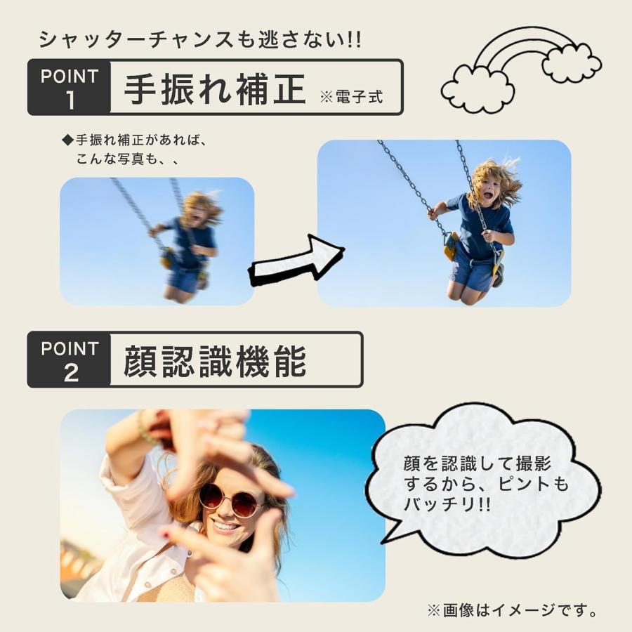 KEIYO AN-DC001BK デジタルカメラ ブラック 顔認証 手ぶれ補正 4400万画素 録画 AN-DC001 慶洋エンジニアリング (05) | 慶洋エンジニアリング | 02