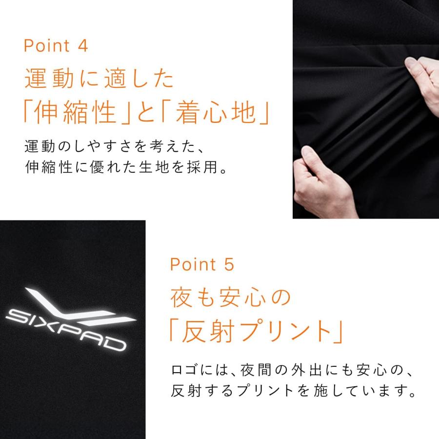 MTG シックスパッド SS-AW00B サウナスーツ 発汗 保温 代謝 ランニング 筋トレ ダイエット SIXPAD (08) |  | 04