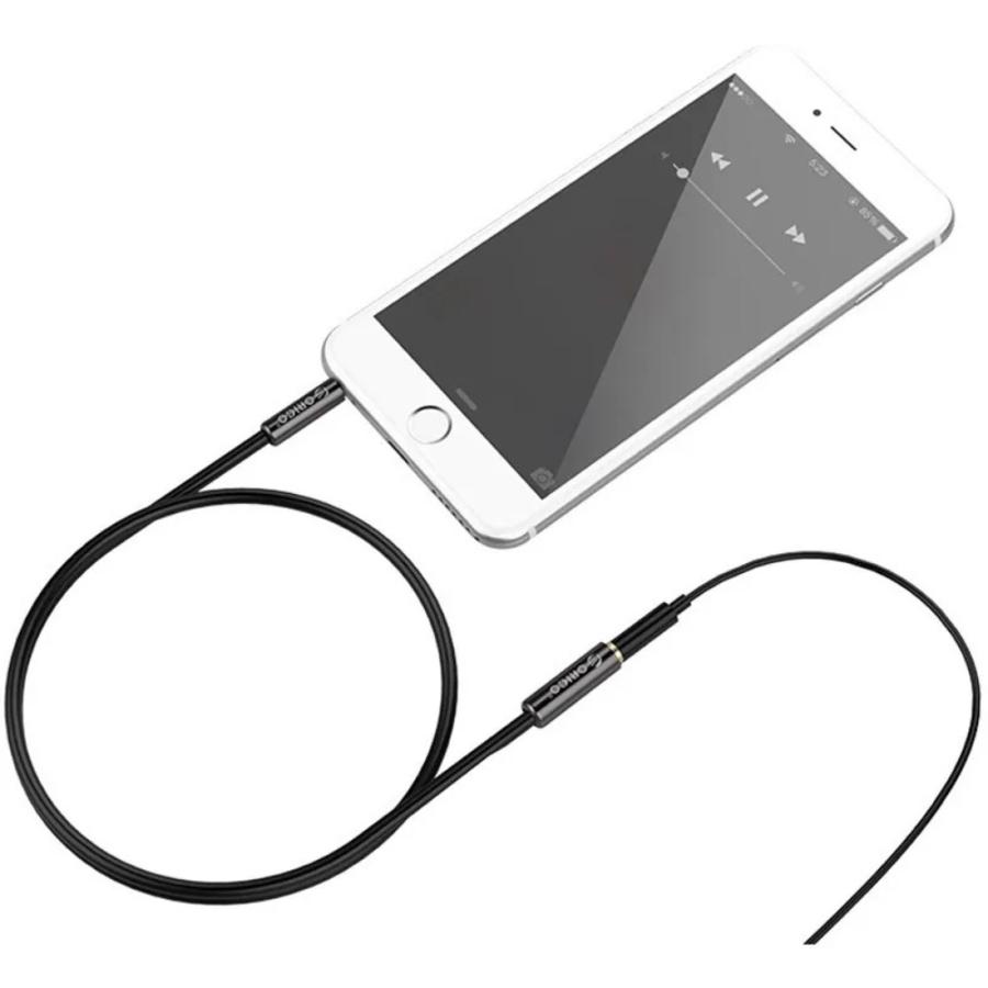 【処分特価】 ORICO 3.5mm オーディオケーブル 1m 2m オス-メス オリコ AM-MF2-10-BK-BP AM-MF2-20-BK-BP (3C) |  | 02