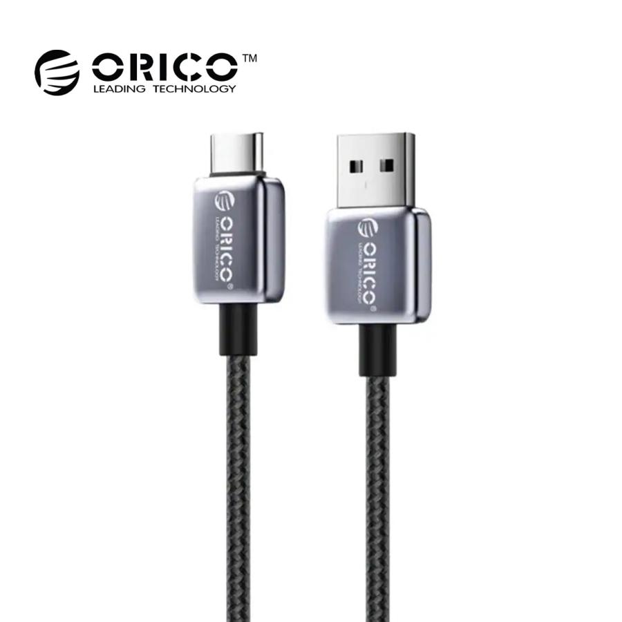 【処分特価】 ORICO GQZB66-15-BK-BP USB Type-A(USB2.0) to Type-C ケーブル 1.5m オス-オス (3C) | 
