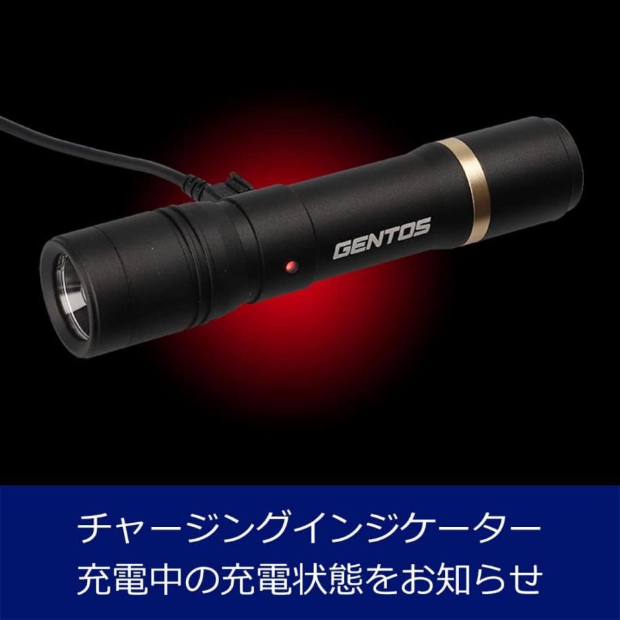 GENTOS RX-285R フラッシュライト 500ルーメン 耐塵 防滴 IP64 REXEED 充電式 LED レクシード ジェントス (05) | REXEED | 05