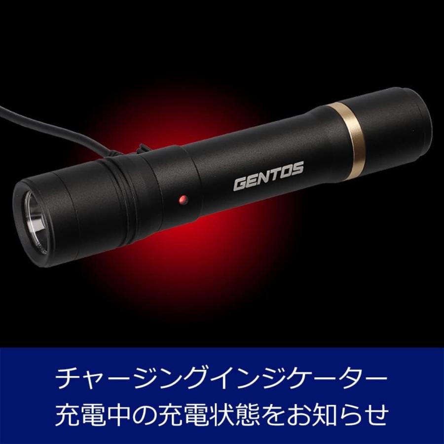 GENTOS RX-286R フラッシュライト 耐塵 防滴 IP64 600ルーメン REXEED シリーズ 充電式 レクシード ジェントス (05) | REXEED | 05