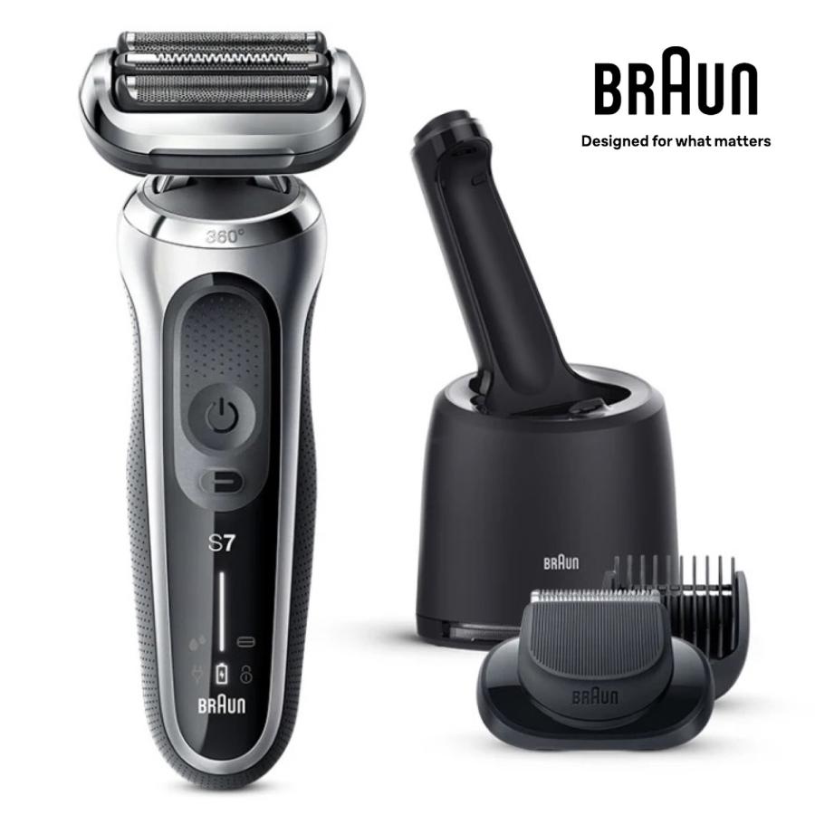 ブラウン 電気シェーバー シリーズ7 メンズ電気シェーバー 洗浄機付き ヒゲトリマー 防水 71-S7501cc-V Series 7 Braun (06) | BRAUN