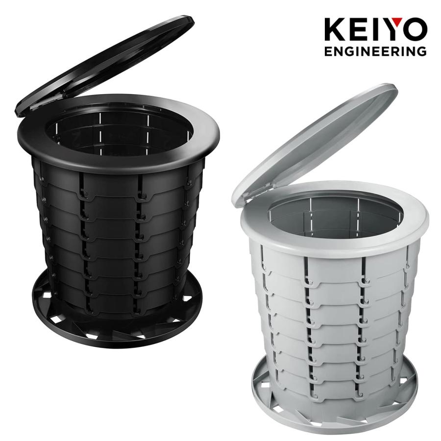 KEIYO AN-S137 どこでも安心安全トイレ 折りたたみ式 簡易トイレ 慶洋エンジニアリング AN-S137BK AN-S137GY (08) | 慶洋エンジニアリング