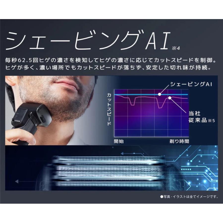 マクセルイズミ IZF-E863W-K everedge 6枚刃シェーバー 長寿命刃 往復式 Type-C 充電 交流式 防水 maxell IZUMI (06) | IZF | 02