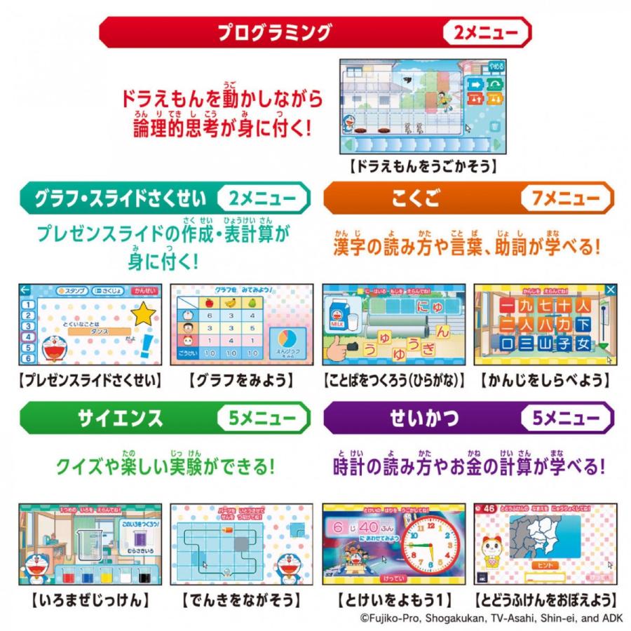 BANDAI ドラえもん AIパソコン プログラミング タイピング AI 学習 勉強 STEM教育 クイズ ゲーム  子ども パソコン  バンダイ (F) | BANDAI | 05